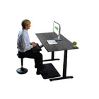 Uncaged Ergonomics - Bureau réglable en hauteur électrique RISE-UP de 48 po - Bambou noir-Plage de hauteur du cadre : 27,2 po- 45,3 po