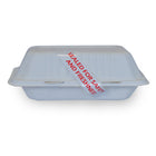 Eddie's - Scellés pour contenants de plats à emporter - inviolables, 1 "x 5", blanc / rouge, 500 autocollants / rouleau-Taille de l'étiquette : 1 po x 5 po