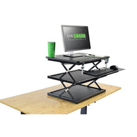 Uncaged Ergonomics – Support CHANGEdesk à hauteur réglable pour bureau assis/debout, support clavier réglable, noir (CDM-B)-Réglage de la hauteur hydraulique sans effort, vous permettant de passer de la position assise à la position debout en quelques secondes seulement. Un excellent convertisseur de bureau debout/assis, pour ordinateur de bureau et portatif