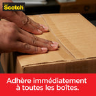 Scotch - Ruban d’emballage Box Lock(MC) - 48 mm x 20,3 m (1,88 po x 22,2 vg)-Vous n’avez pas besoin de plusieurs couches de ruban pour un ajustement sécuritaire, une seule bande suffit pour l’expédition