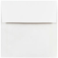JAM Paper Enveloppes de 5 x 5 po, blanc, 50/paquet-Enveloppes blanches