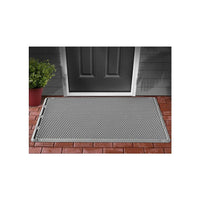 WeatherTech Tapis de porte OutdoorMatMC pour la maison et le bureau, 24 x 39 po, gris-Tapis de porte haute qualité avec cônes pour retirer les débris de vos chaussures