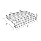 Azar Displays – Plateau à 60 compartiments pour rouges à lèvres avec testeur de 2,5 x 10 x 7 po, 2/paquet (225510)-Comprend deux crochets en U