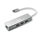 tmd - Adaptateur USB-C à Ethernet/USB x 3 (AD5L-01WH)-Adaptateur multiport USB-C à 4 ports