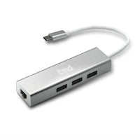 tmd - Adaptateur USB-C à Ethernet/USB x 3 (AD5L-01WH)-Adaptateur multiport USB-C à 4 ports