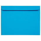 JAM Paper - Enveloppes Colourées pour catalogue de livrets 9 x 12 - Bleu recyclé - Paquet de 50-Enveloppe bleue