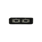 StarTech  Kit commutateur noir KVM USB 2 ports avec audio et câbles-Conception compacte qui s’adapte dans quasiment tous les environnements, permettant ainsi de gagner de l'espace sur le bureau et de réduire son encombrement