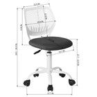Chaise de Bureau pour Adolescent Homy Casa – Gris/Blanc-Taille du siège:15.7 L x 15.2 P po