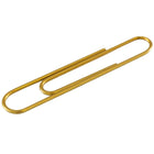 JAM Paper - Trombones géants multicolores, grand, doré, 75/paquet (21832060)-Ces trombones colorés sont idéaux pour organiser vos papiers et vos documents à la maison, à l’école ou au bureau!