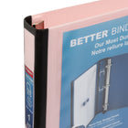 Staples - Reliure Better Binder - 1 po - rose-Pochette verticale intérieure non collante pour garder les feuilles en place
