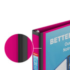 Staples - Reliure Better Binder, 1 po, rose-Pochette verticale intérieure non collante pour garder les feuilles en place
