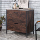Sauder - La Collection Market Commons Classeur lateral - Finition Rich Walnut-Finition Rich Walnut, Bois d'ingenierie, Metal