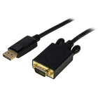 StarTech  Câble convertisseur actif DisplayPortMC vers VGA, adaptateur DP vers VGA, 1920 x 1200, noir, 6 pi-Permet de connecter une source compatible DisplayPort directement à un écran ou à un projecteur VGA sans adaptateur ni câble supplémentaire