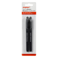 Staples - Marqueurs à deux pointes - paquet de 2-Marqueur permanent 2 en 1