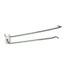 Azar Displays – Crochet pour porte-étiquette, 10 x 0,212 po, 50/paquet (701240)-En métal galvanisé avec plaque rabattable en plastique