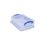Really Useful Boxes – Boîte de rangement de 4 l, transparent-Matériau : plastique