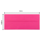JAM Paper Enveloppes à fermeture gommée Brite Hue, format livret, 4 1/8 x 9 1/2 po, rose fuchsia éclatant, paq./100-Ouverture : Livret