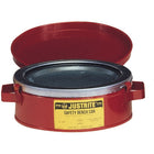 JustriteMD – Bidons d’atelier, 4 7/8 x 5 1/2 po, 2 lb-Plaque d’étalement perforée en acier avec ressort