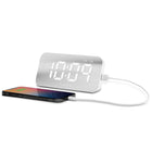 Timex - T1320W Réveil à écran géant avec chargement USB - Blanc-Source d'alimentation: adaptateur secteur universel 100 V-240 V (inclus)