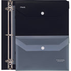 Five Star - Enveloppe de rangement, 11-1/2 "x 9-5/16", assortis-Demi-pochette transparente à l’avant pour contenir des fiches et d’autres petits objets