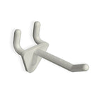 Azar Displays – Crochets de plastiques d’un diamètre de 2 x 0,287 po, blanc, 50/paquet (800072-WHT)-Crochet à deux broches pour une stabilité accrue