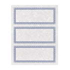 St. James − Certificats-cadeaux Regent – 24 lb. 3 2/3 x 8 1/2 po − Bleu − paquet de 75-Certificats-cadeaux/reçus de donateurs