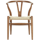 Nicer Furniture - chaise Wishbone Wegner - noyer-Design moderne du milieu du siècle.