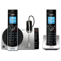 VTech - Système de répondeur à 2 combinés Connect to Cell™ DS6771-3 avec casque d'écoute sans fil-Technologie numérique DECT 6.0