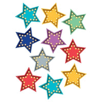 Teacher Created Resources - Accessoires décoratifs dâ€™étoiles pointillées 6 po, paquet de 90-Accessoires décoratifs de classe