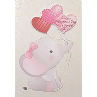 Rosedale Gold - Cartes de souhaits/Enveloppes - Joyeuse St-Valentin Enfant fille - 5-1/2 po x 8 po - paquet de 6-Imprimées sur un papier de qualité non couché