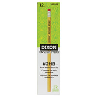 Dixon - EnviroStik - Tendre - #2 HB - Naturel - Paquet de 12-Non affûté