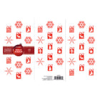 Geographics - Festif Sceaux, Feuille Rouge Sceaux, 1.25po, paquet de 40-Sceaux de Noël adhésifs