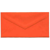 JAM Paper Enveloppes format livret pap. vélin recyclé de couleur vive, ferm. gommée, 3 7/8 x 7 1/2 po, orange, paq./100-Orange