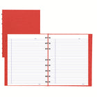 Cahier de notes NotePro de Blueline - 9-1/4 x 7-1/4po - Rouge - 192 Pages (96 Feuilles)-Ligné bleu avec marge