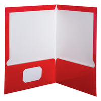 Oxford - Dossier plastifié à deux pochettes - format lettre - rouge-La chemise à pochette double Oxford constitue la norme dans le domaine du stockage de documents papier