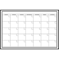 WallPops!MD – Grand calendrier mensuel à effacement à sec, 36 x 24-Grand calendrier mensuel - Blanc