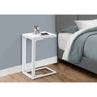 Monarch Specialties - 3478 Table D'Appoint - 25 po H/Blanc/Metal Blanc-Assemblage requis: des instructions illustrees et tout le materiel sont fournis pour plus de commodite (des outils supplementaires peuvent être necessaires)