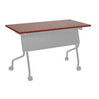 Office Star – Surface de table de formation de 4 pi, cerisier-Stratifié à abattant avec bordures en PVC résistant aux chocs