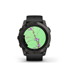 Garmin - Epix Pro Sapphire Edition - 51mm Titane DLC gris carbone avec bracelet noir-NOUVELLE lampe de poche LED intégrée (toutes les tailles de montre) : des intensités lumineuses variables et une lumière de sécurité rouge vous permettent d'être plus conscient lorsque vous vous entraînez dans l'obscurité et peuvent fournir un éclairage pratique lorsque vous en avez besoin. Le mode stroboscopique peut même correspondre à votre cadence de course