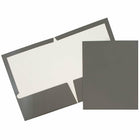 JAM Paper – Chemises de présentation lustrées avec 2 pochettes, gris, 50/paquet (31225352c)-Gris