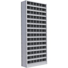 Metalware – Étagère enclenchable RK383, 15 tablettes, 36 x 12 x 88 (po), gris pâle-Système de tablettes ajustables offrant un espace de rangement solide, mais économique qui convient à vos besoins
