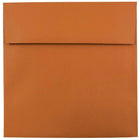 JAM Paper Enveloppes carrées format invitation avec fermeture gommée, 8 1/2 x 8 1/2 po, orange foncé, 100/paquet-Orange foncé