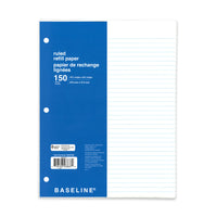 Baseline - Papier de recharge - 150 feuilles-Papier de recharge ligné 7 mm (standard) à 3 trous