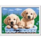 Ravensburger - CreArt Peinture par numéros chiots mignons série E-Créativité: CreArt inspire même ceux qui ne pensent pas avoir la fibre artistique. L'expérience guidée renforce la confiance et le sentiment d'accomplissement. 