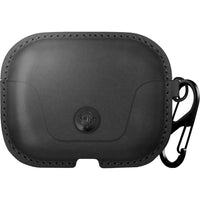 Twelve South Leather AirSnap Pro pour AirPods Pro - Noir-Étui en cuir pour protéger vos AirPod tout en les gardant à portée de main.
