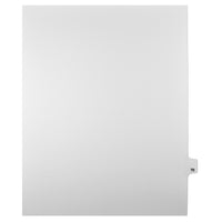 Markmaker - Intercalaires imprimes Legal, Blanc, 1/25th coupe, format lettre, sans trous, 25 tabs/PQT, 5 PQT/Boite, Numero 70-Intercalaires imprimes Legal