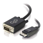 C2G – Adaptateur convertisseur DisplayPort mâle vers VGA mâle, 10 pi, noir (54333)-Couleur : noir