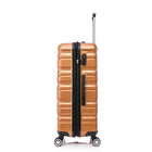 TOSCANO MAGNIFICA Grand bagage rigide de 30 po - Bronze doré-Intérieur de luxe