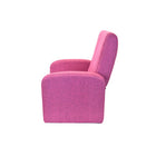 Uncaged Ergonomics STASH Chaise enfant pliante rembourrée avec rangement intégré, pouf (ROSE)-2