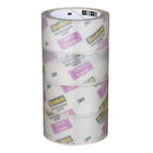 Scotch - Ruban d'emballage à scellement securitaire, 48 mm l x 50 m L (1,88 po x 54,6 vg) - Paquet de 4-Un adhesif thermofusible exclusif : lorsqu'il est applique, il y demeure et assure un joint etanche